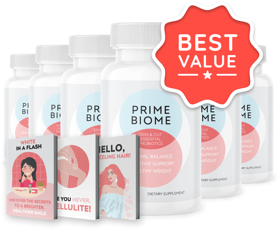 PrimeBiome six-bottle pack